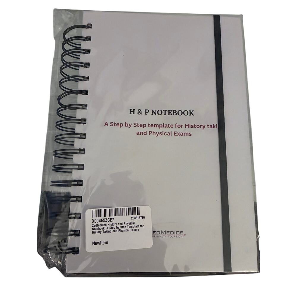 H&P NOTEBOOK A step by step template for History taking‎ and Physical Exams